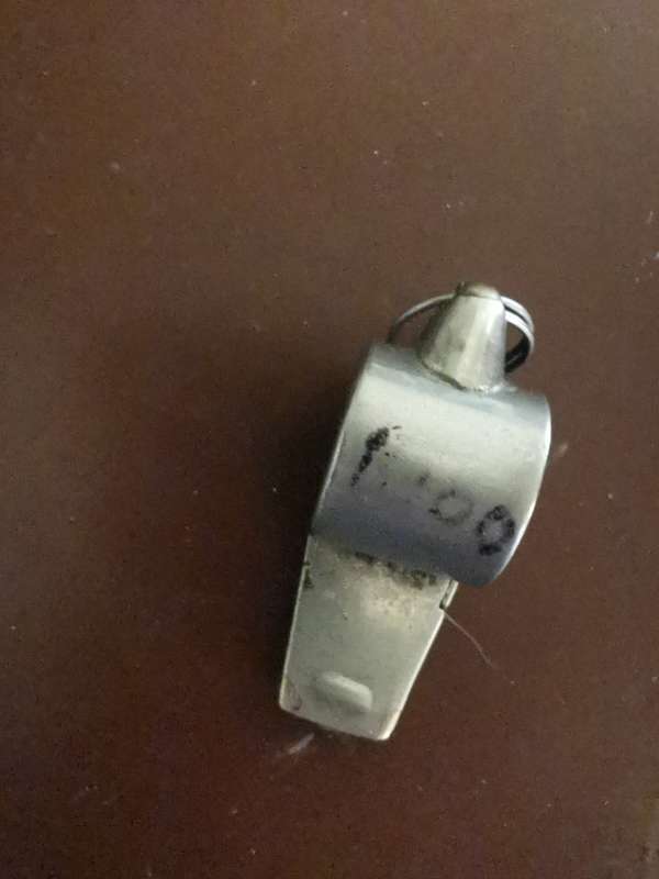 Vintage KPI  Brass whistle
