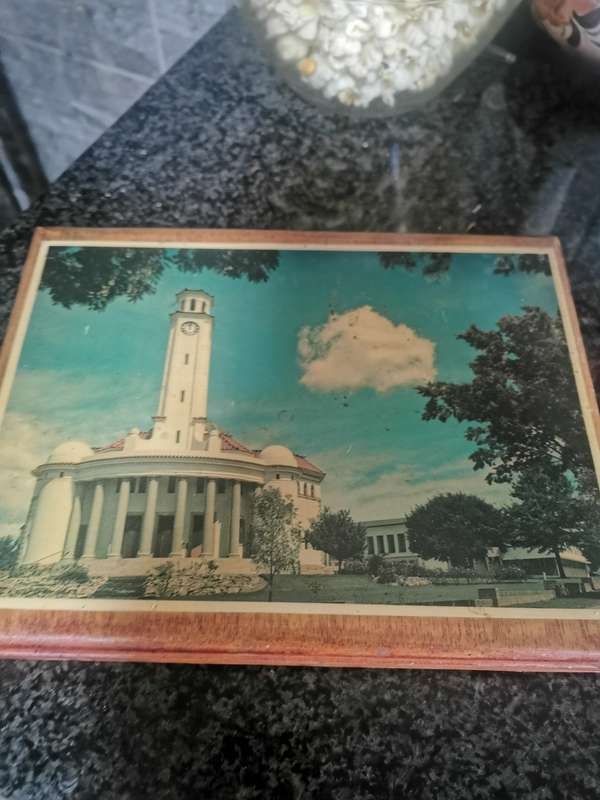 VINTAGE PHOTO OF FAMOUS CHURCH IN PAARL ON WOOD