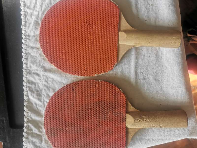 2 VINTAGE TABLE TENNIS BATS