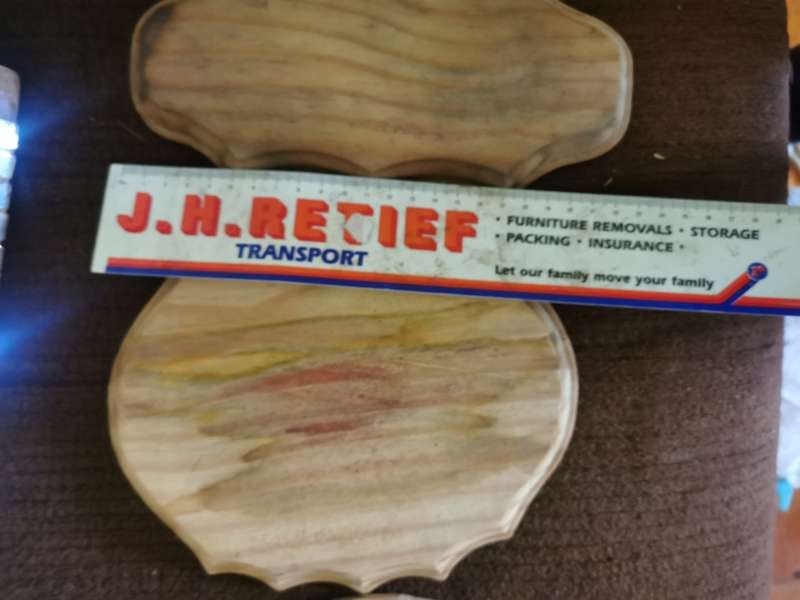 3 WOODEN CARVED  PIECES