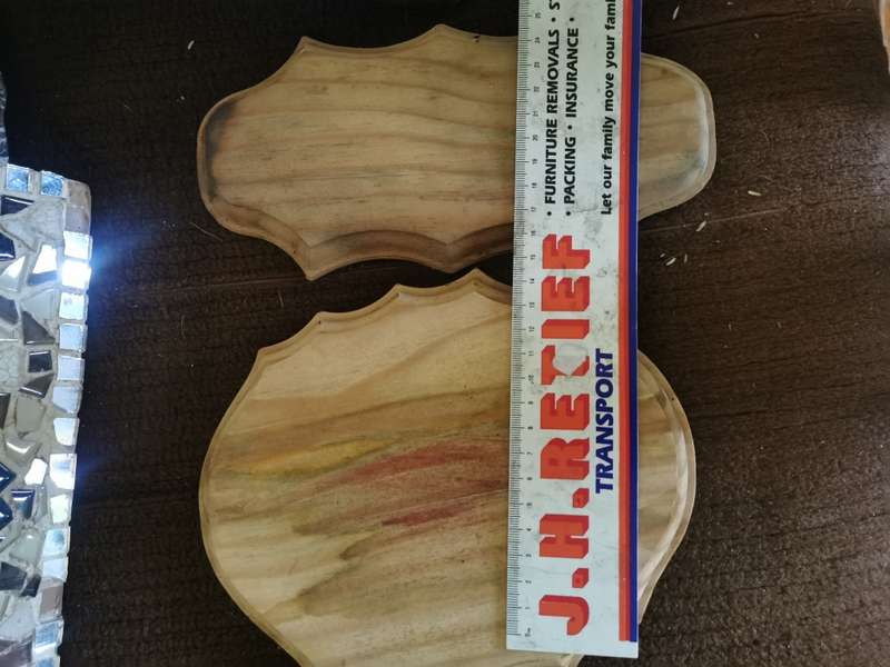 3 WOODEN CARVED  PIECES