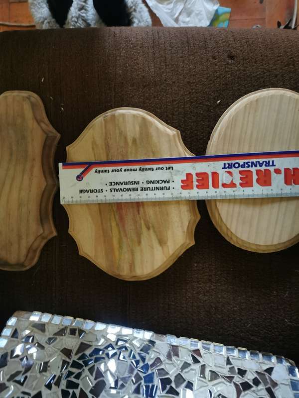 3 WOODEN CARVED  PIECES