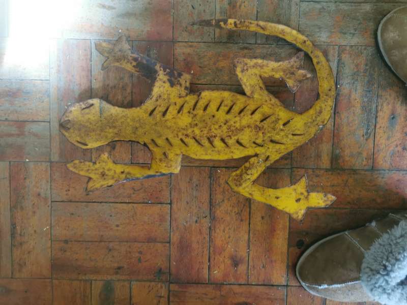 VINTAGE BLACK  GHECKO FOR WALL