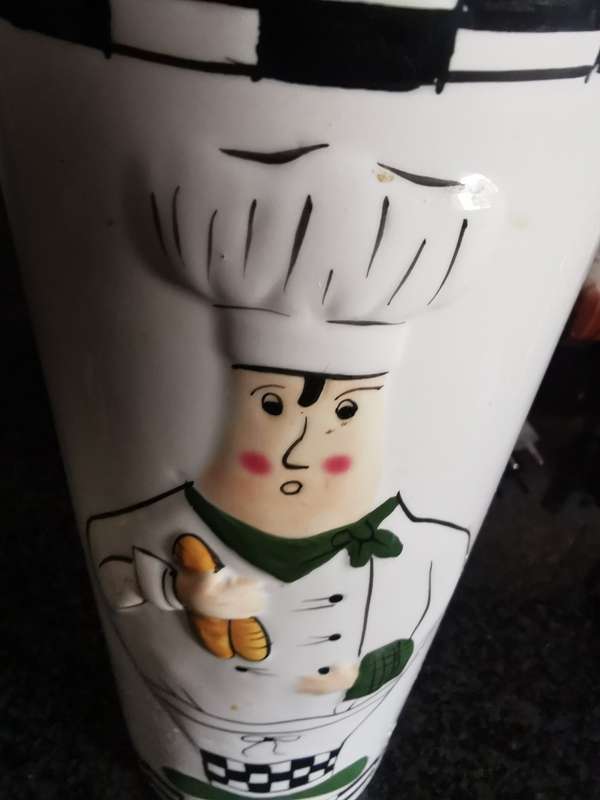 VINTAGE LONG KITCHEN UTENSIL HOLDER