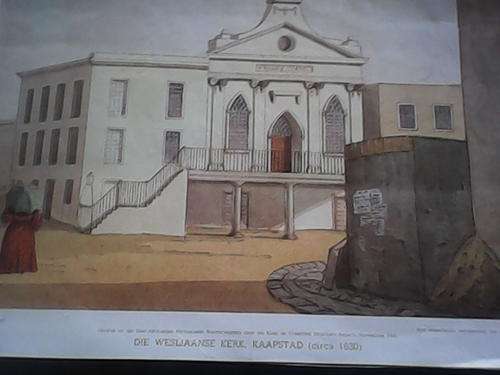 photo Print Die wesliaanse kerk circa 1830
