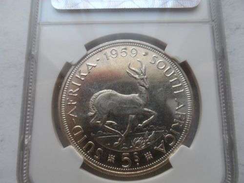 1959 Five shillings PF 65