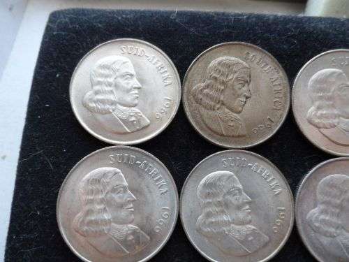 1966 Silver One Rand coins. 16 avaliable. R140 each.