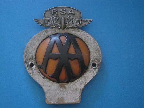 Early South african AA badge