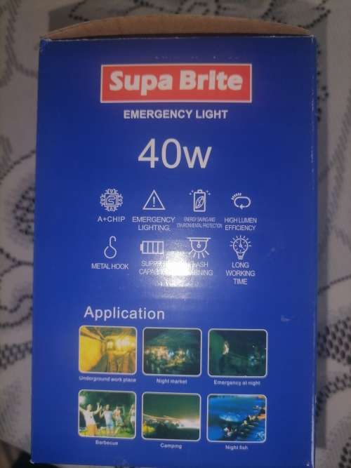 Emergency Light 40w 6 to 8rs