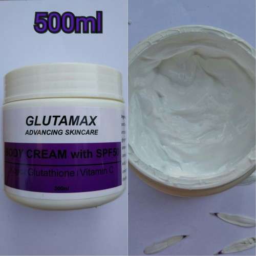 Glutamax  Skin Lightening Cream with Kojic Acid, Glutathione,  Vitamin c spf 50- 500ml
