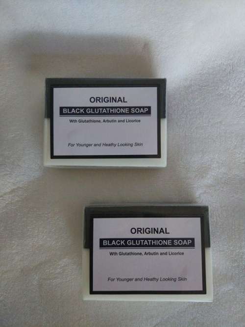 ORIGINAL BLACK GLUTATHIONE SOAP WITH ARBUTIN/LICORISE FOR SKIN LIGTENING- 135g x 2