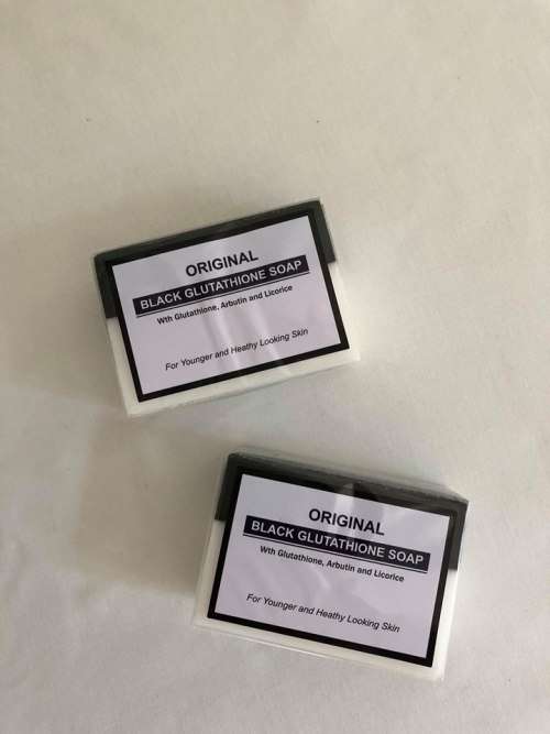 ORIGINAL BLACK GLUTATHIONE SOAP WITH ARBUTIN/LICORISE FOR SKIN LIGTENING- 135g x 2