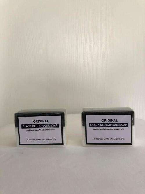ORIGINAL BLACK GLUTATHIONE SOAP WITH ARBUTIN/LICORISE FOR SKIN LIGTENING- 135g x 2
