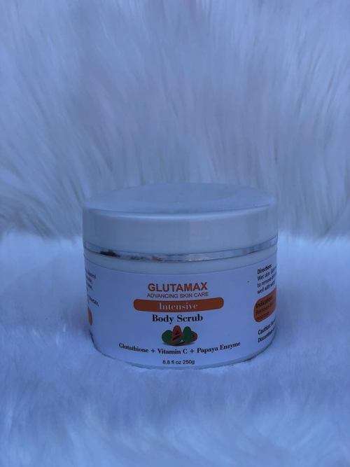 GLUTAMAX INTENSIVE WHITENING BODY SCRUB - GLUTATHIONE + VITAMIN C + PAPAYA ENZYME - 250g x 2