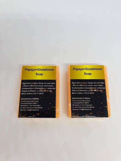 Papaya + Glutathione Soap- 150g x 2