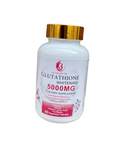 Glutathione Softgels for skin whitening 5000mg- 60 capsules