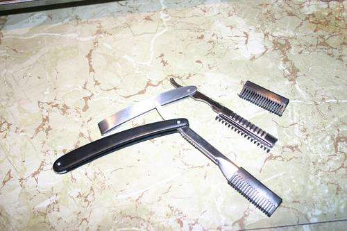 Salon product, hair razor to feather and thin out hair, modern hair style slices, cheap! hairdresser