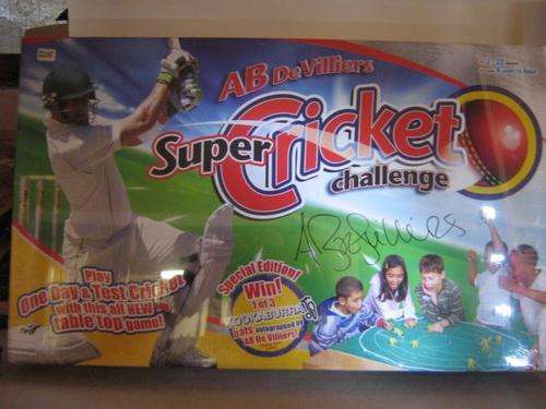 BOARD GAME: AB De Villiers Super Cricket Challenge -(2-22 players  Ages 6-Adult)