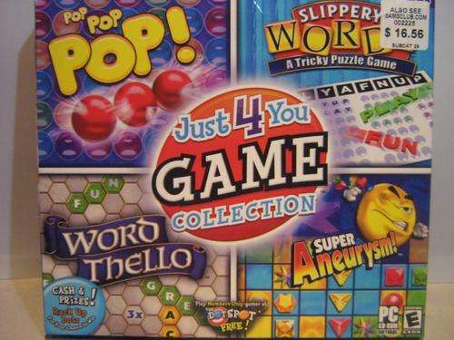 PC CD ROM Software: Just 4 You Game Collection