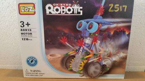 DIY Building Kit - Motorised OX-EYED b Robot (Box Dim 240mm X 185mm)