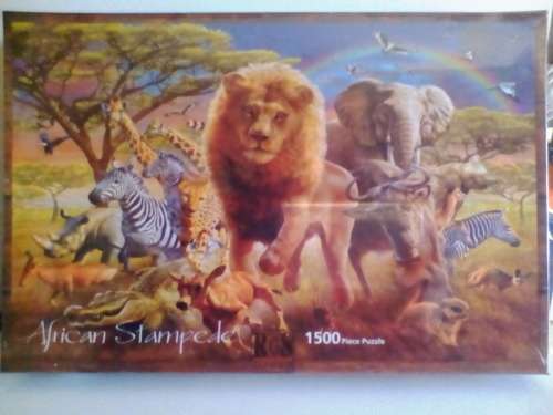 Jigsaw puzzle :African Stampede -1500 piece