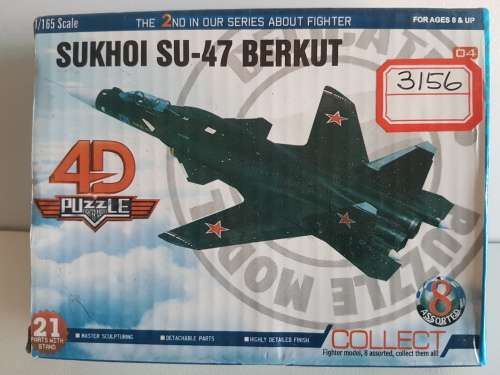 4D puzzle: SUKHOI SU-47 BERKUT (21 parts with stand)
