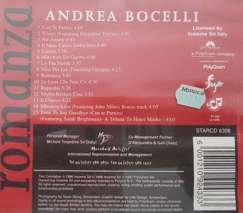 Andrea Bocelli - Romanza