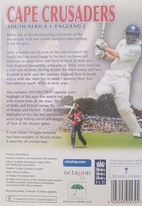 Cape Crusaders - Englands first Test Series Victory in South Africa for 40-Years (Double DVD)