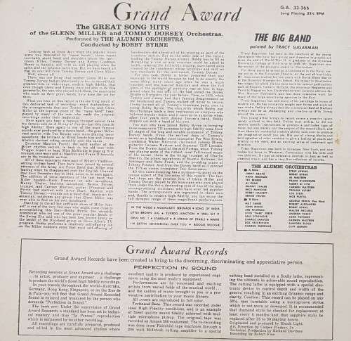 Vinyl Record: The Great Song Hits of the GLENN MILLER ORCHESTRA and the TOMMY DORSEY ORCHESTRA