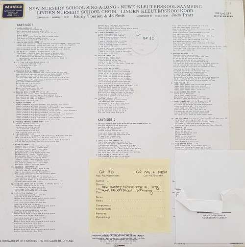 Vinyl Record: New Nursery School Sing-A-Long