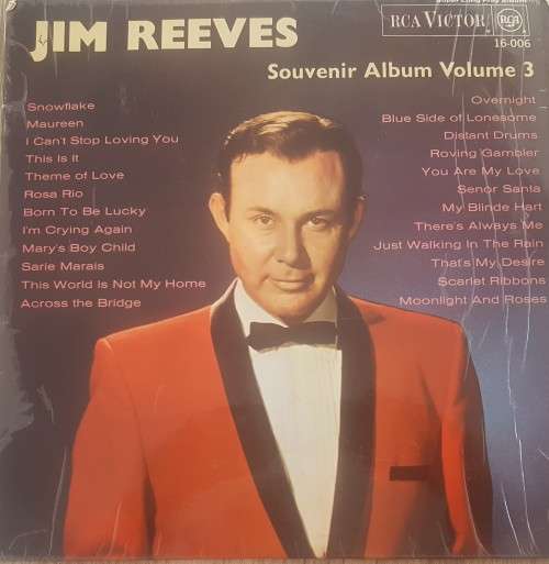 Vinyl Record: Jim Reeves - Souvenir Album Volume 3
