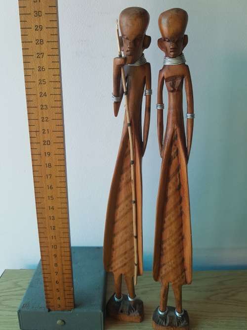 Wooden Ornaments - African Ladies