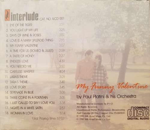 Paul Platini and His Orchestra - My Funny Valentine