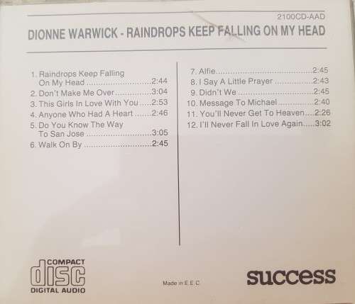 Dionne Warwick - Raindrops keep falling on my head