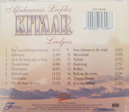 Afrikaanse Liefdes Kitaar Liedjies