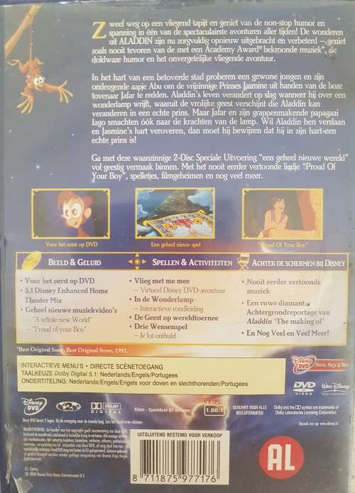 DVD: Aladdin - 2 Disc Speciale Uitvoering