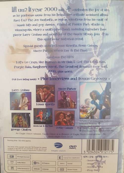 DVD: In Concert - Rave un2 the Year 2000