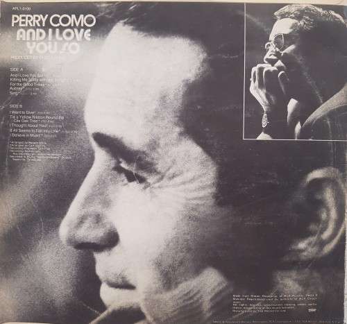 Vinyl Record: Perry Como - And I love you so