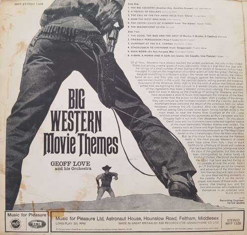 Vinyl Record: Big Western Movie Themes