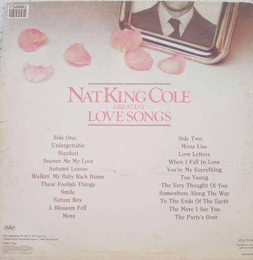 Vinyl Record: Nat King Cole - greatest love Songs