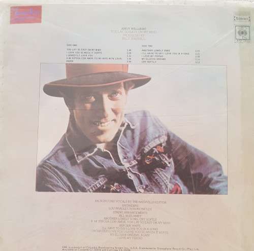 Vinyl Record: Andy Williams - You lay so easy on my mind