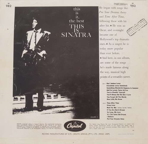 Vinyl Record: This is Sinatra - Volume Two