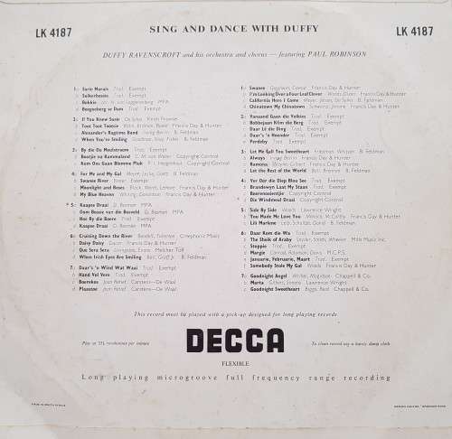 Vinyl Record: Sing and Dance with Duffy