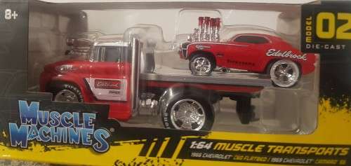 Chevrolet C60 Flatbed /Chevrolet Camaro SS (Scale 1:64) by Maisto