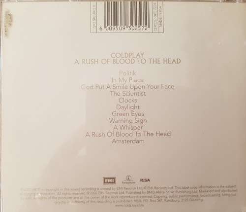 Coldplay - A Rush of Blood to the Head