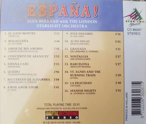 Espana - Alex Bollard with The London Starlight Orchestra