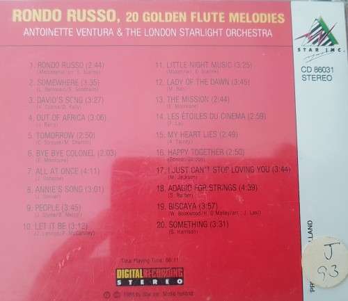 Rondo Russo - 20 golden Flute Melodies