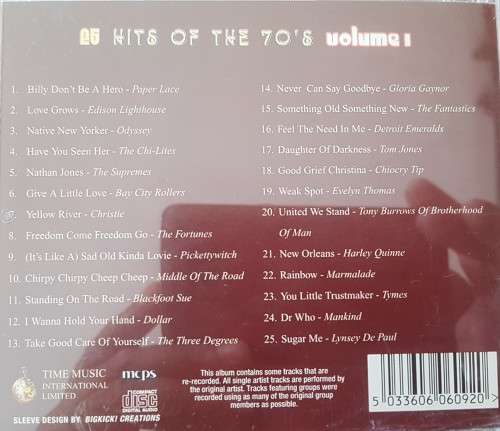 25 Hits of the 70`s - Volume 1