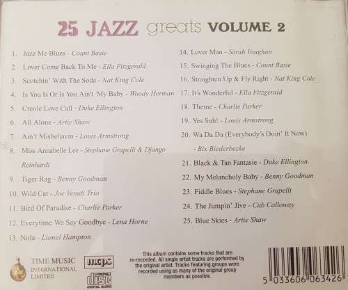 25 Jazz Greats - Volume 2
