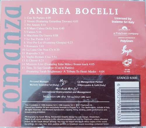 Andrea Bocelli - Romanza